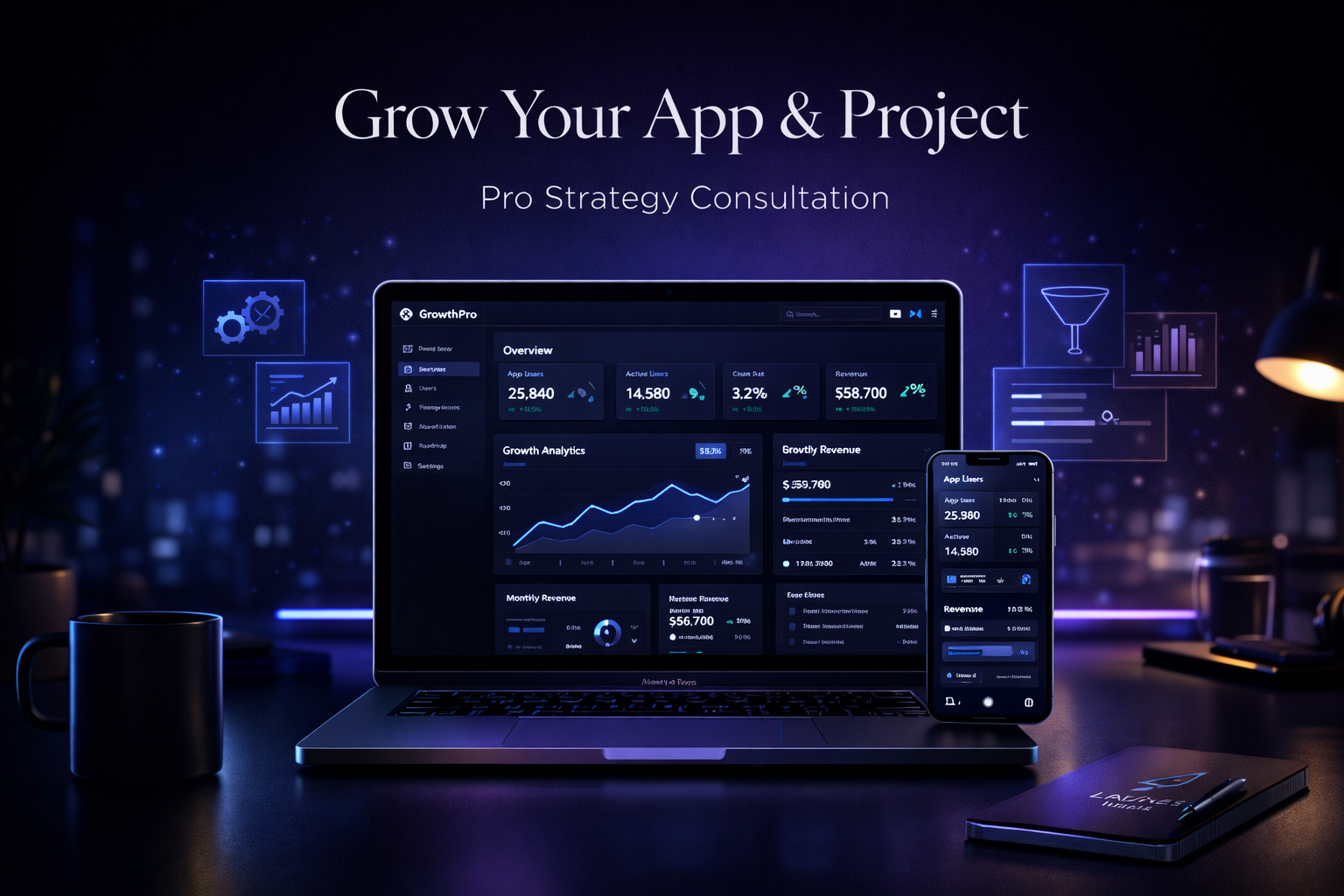 App & Project Growth Strategy – 1-on-1 Consultation (Pro Session)