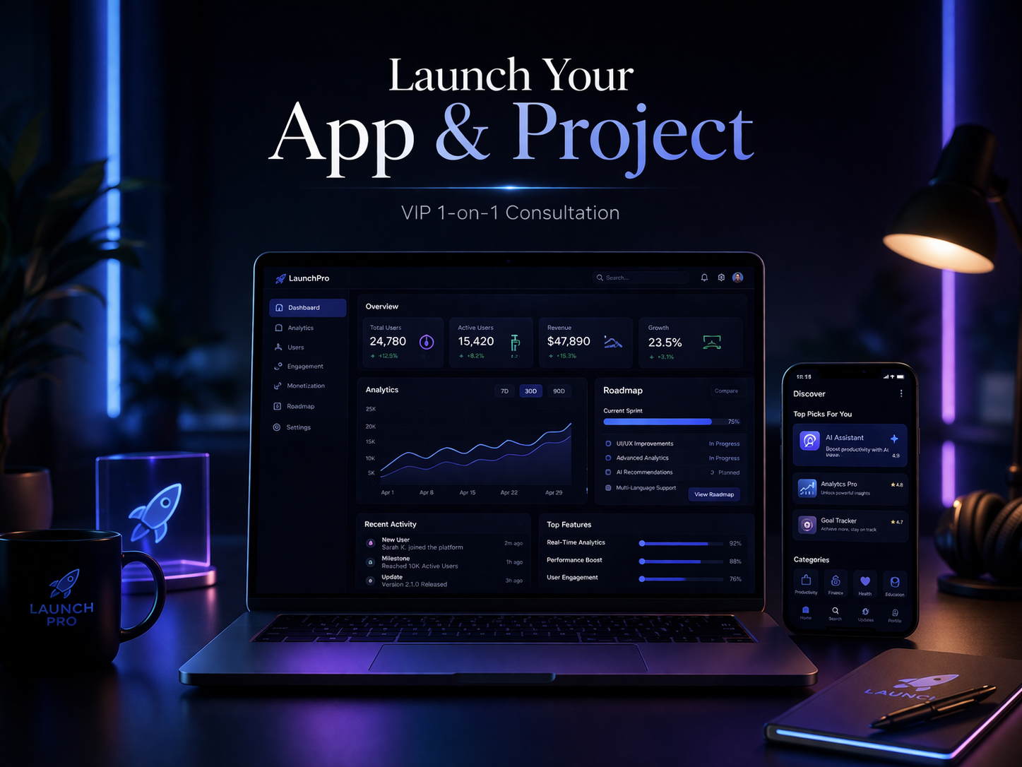 Full Project & App Launch Consultation – VIP Session